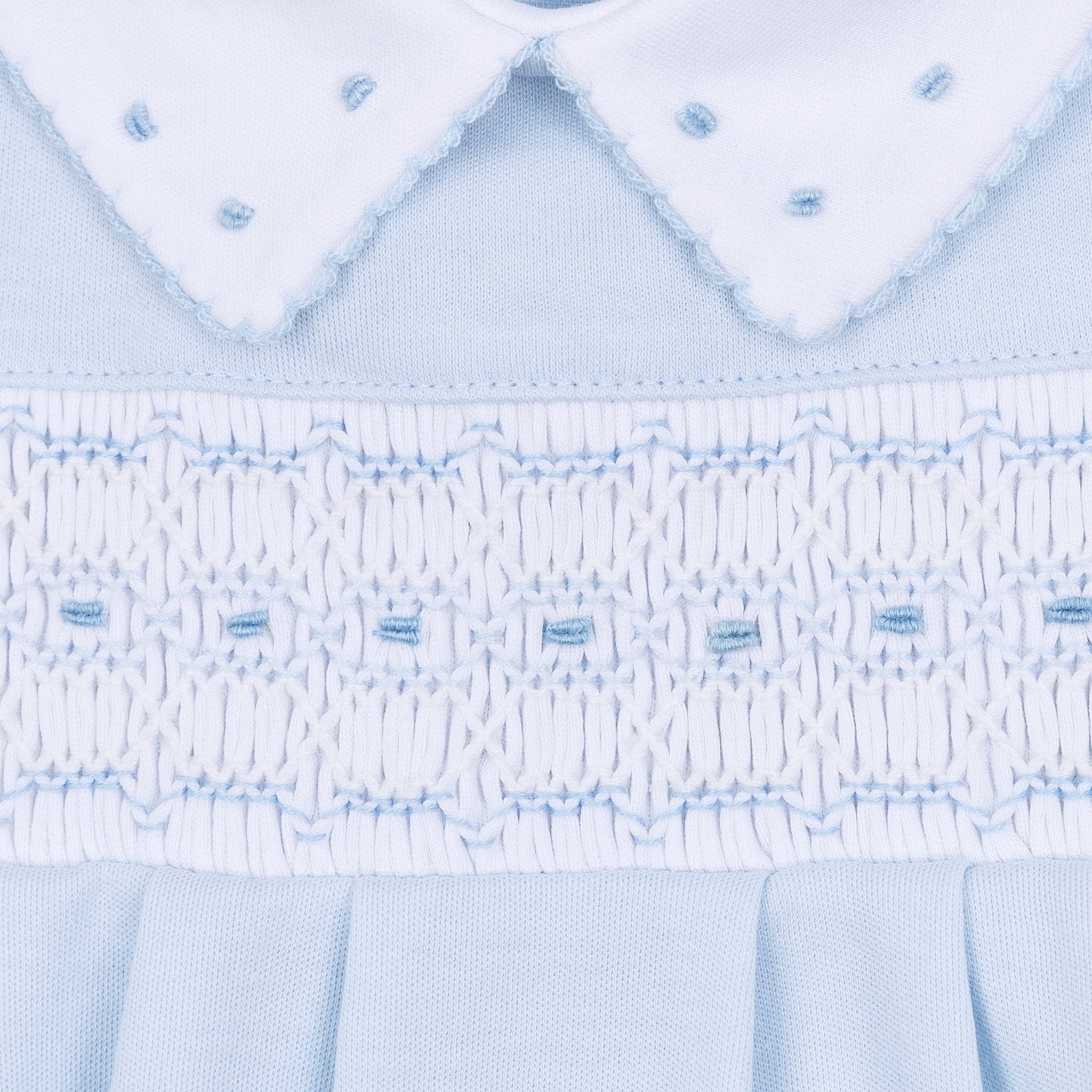 Landry Smocked Short Playsuit - Light Blue - Magnolia BabyShort Playsuit