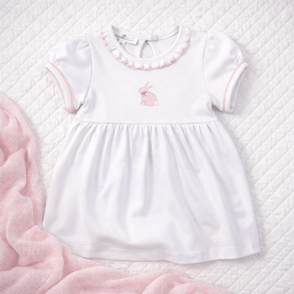 Leaping Bunnies Dress - Pink - Magnolia BabyDress
