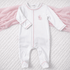 Magnolia Baby_Leaping Bunnies Hand-Embroidered Ruffle Footie_1