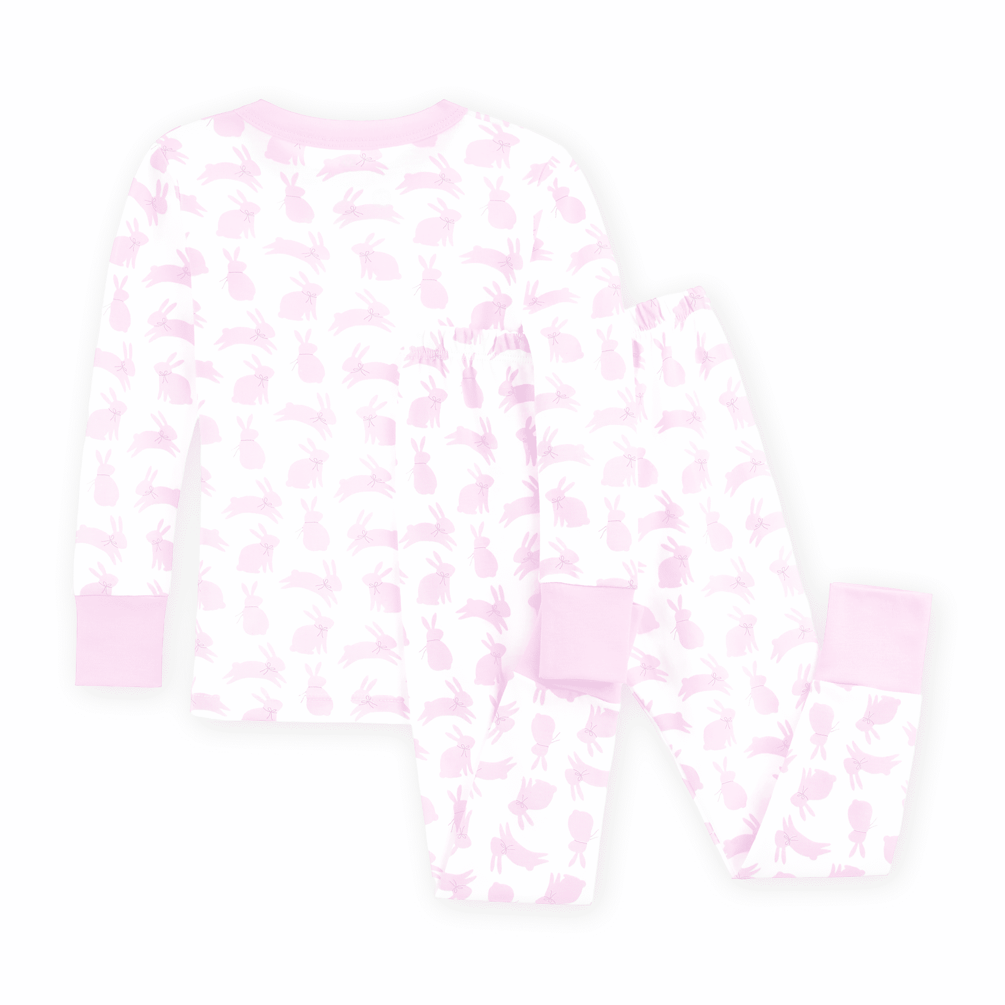Leaping Bunnies Long Pajamas - Pink - Magnolia BabyLong Pajamas