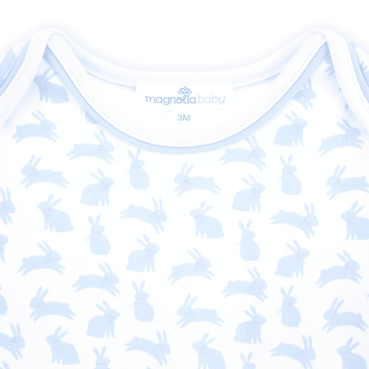 Leaping Bunnies Print Bodysuit - Light Blue - Magnolia BabyBodysuit