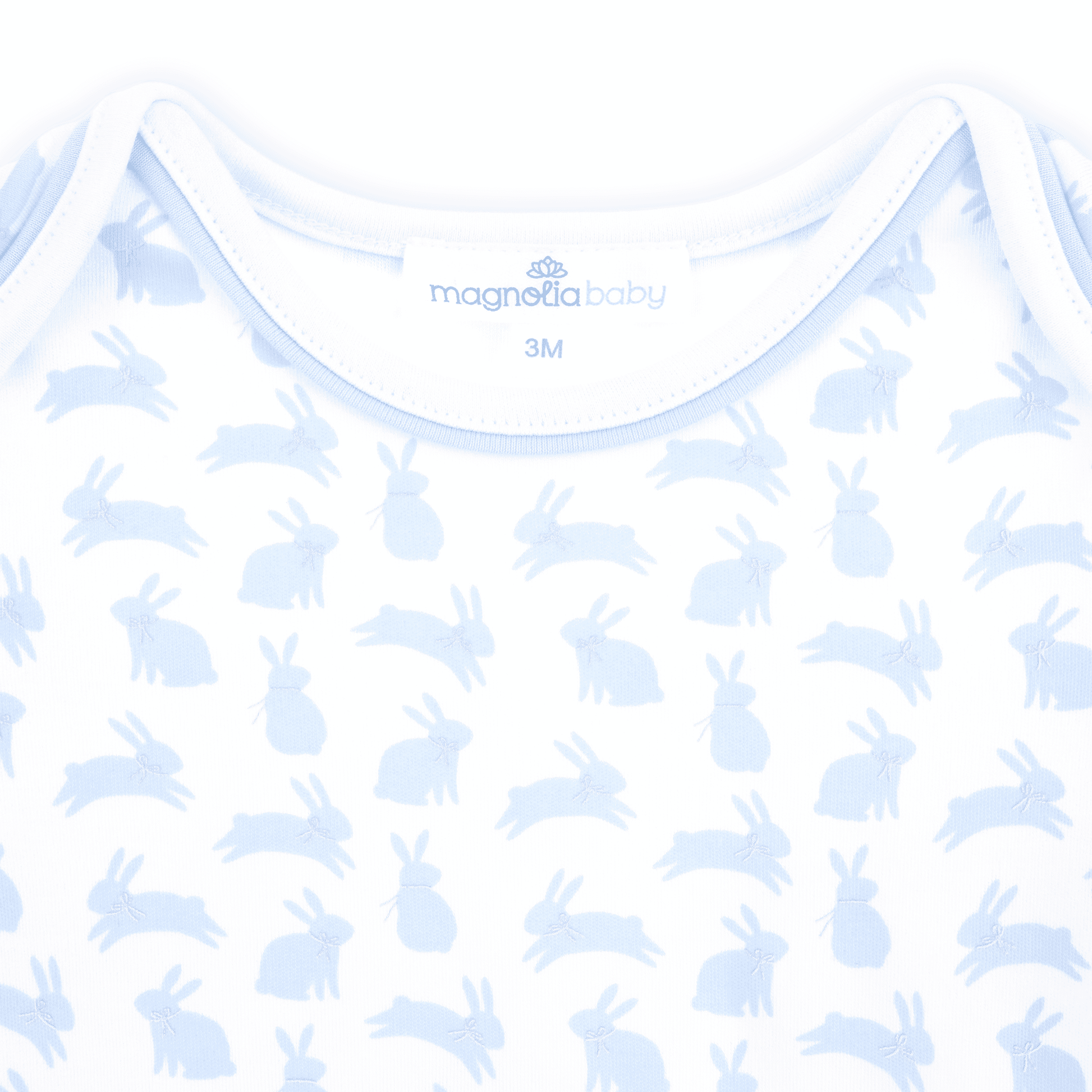 Leaping Bunnies Print Bodysuit - Light Blue - Magnolia BabyBodysuit
