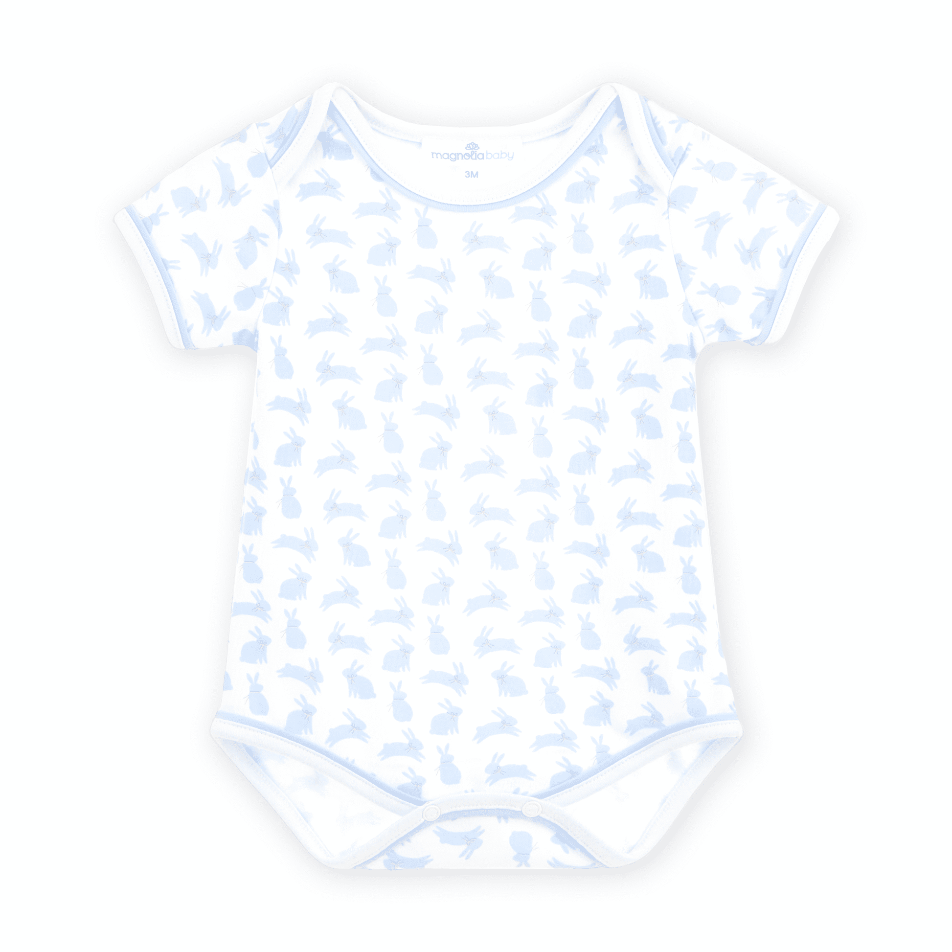 Leaping Bunnies Print Bodysuit - Light Blue - Magnolia BabyBodysuit