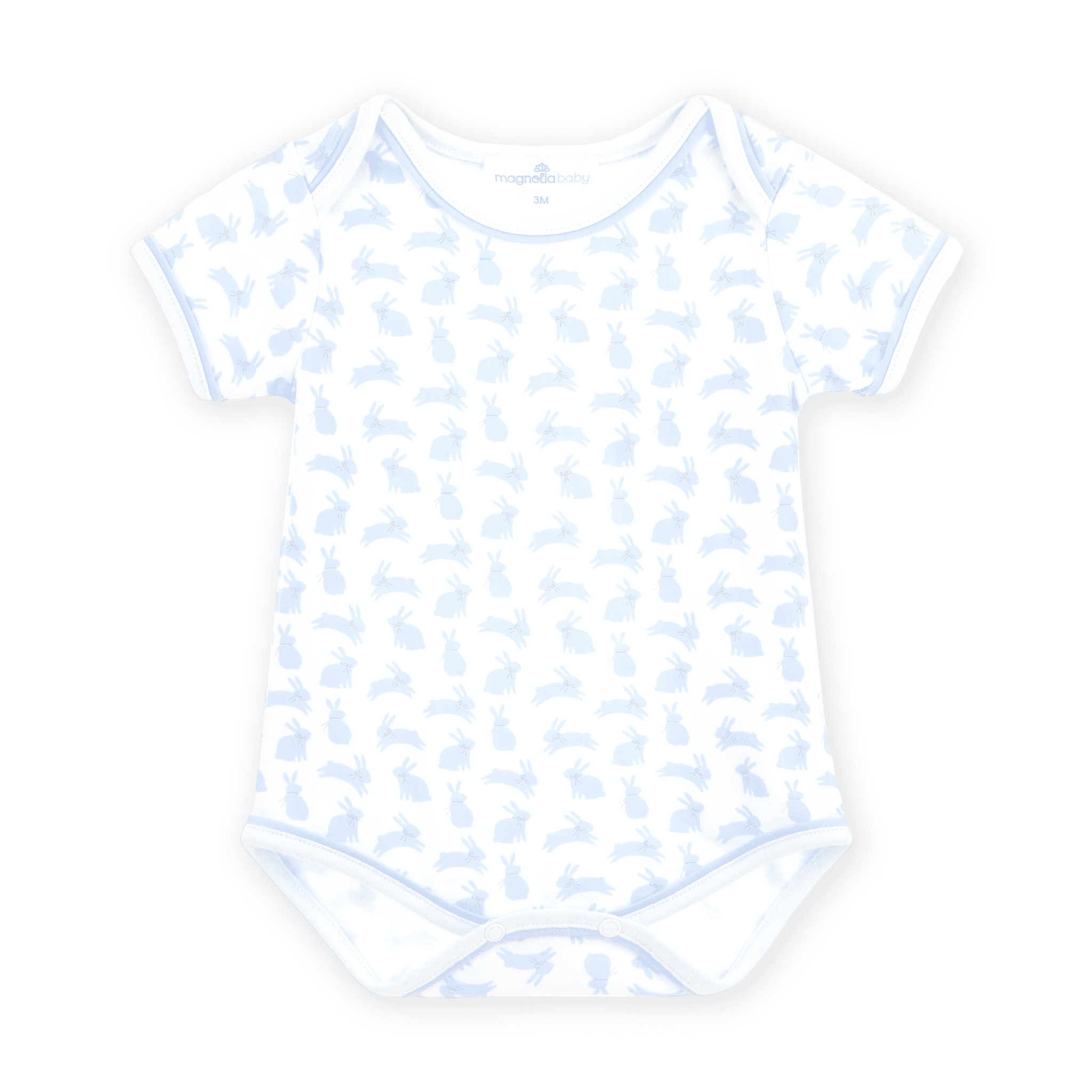 Leaping Bunnies Print Bodysuit - Light Blue - Magnolia BabyBodysuit