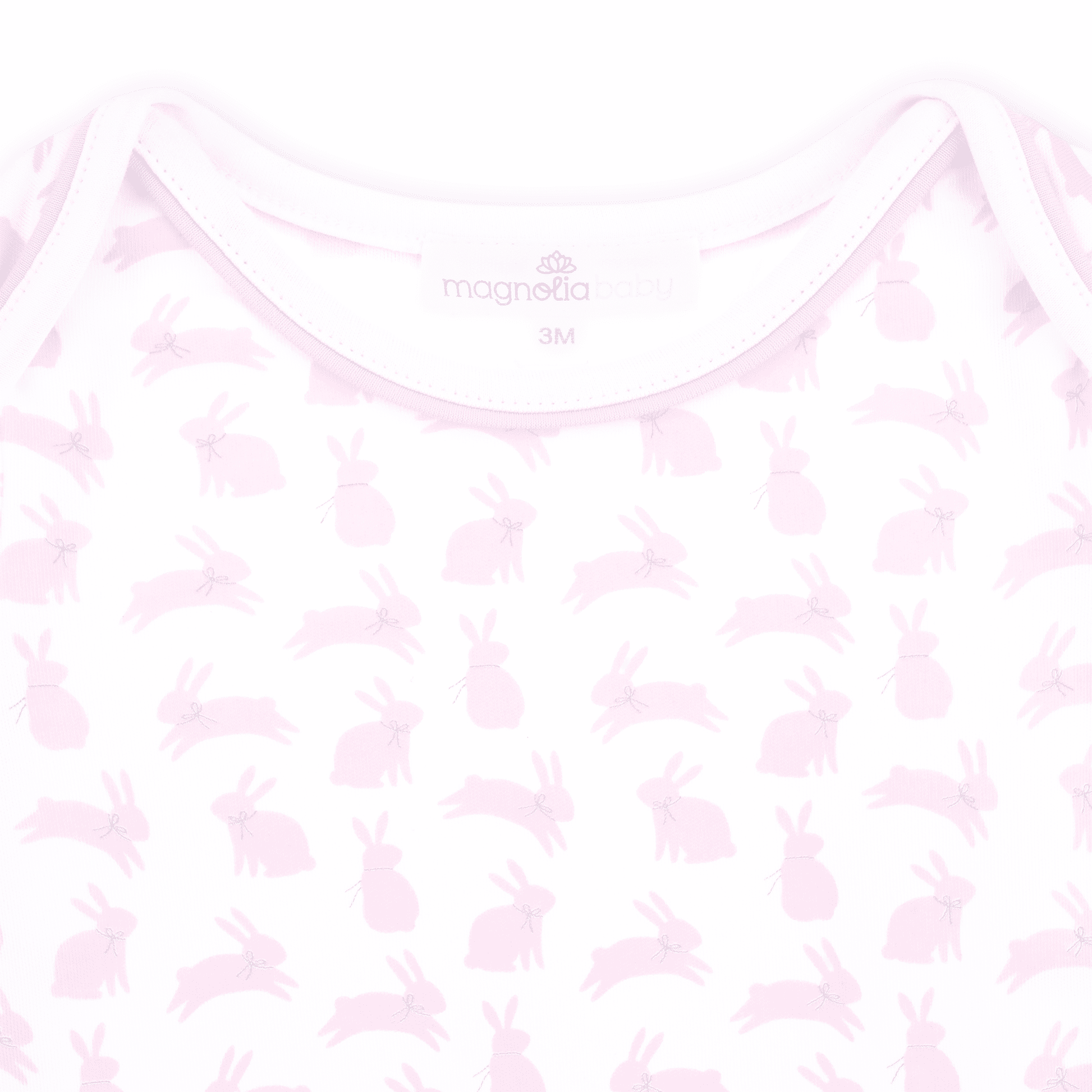 Leaping Bunnies Print Bodysuit - Pink - Magnolia BabyBodysuit
