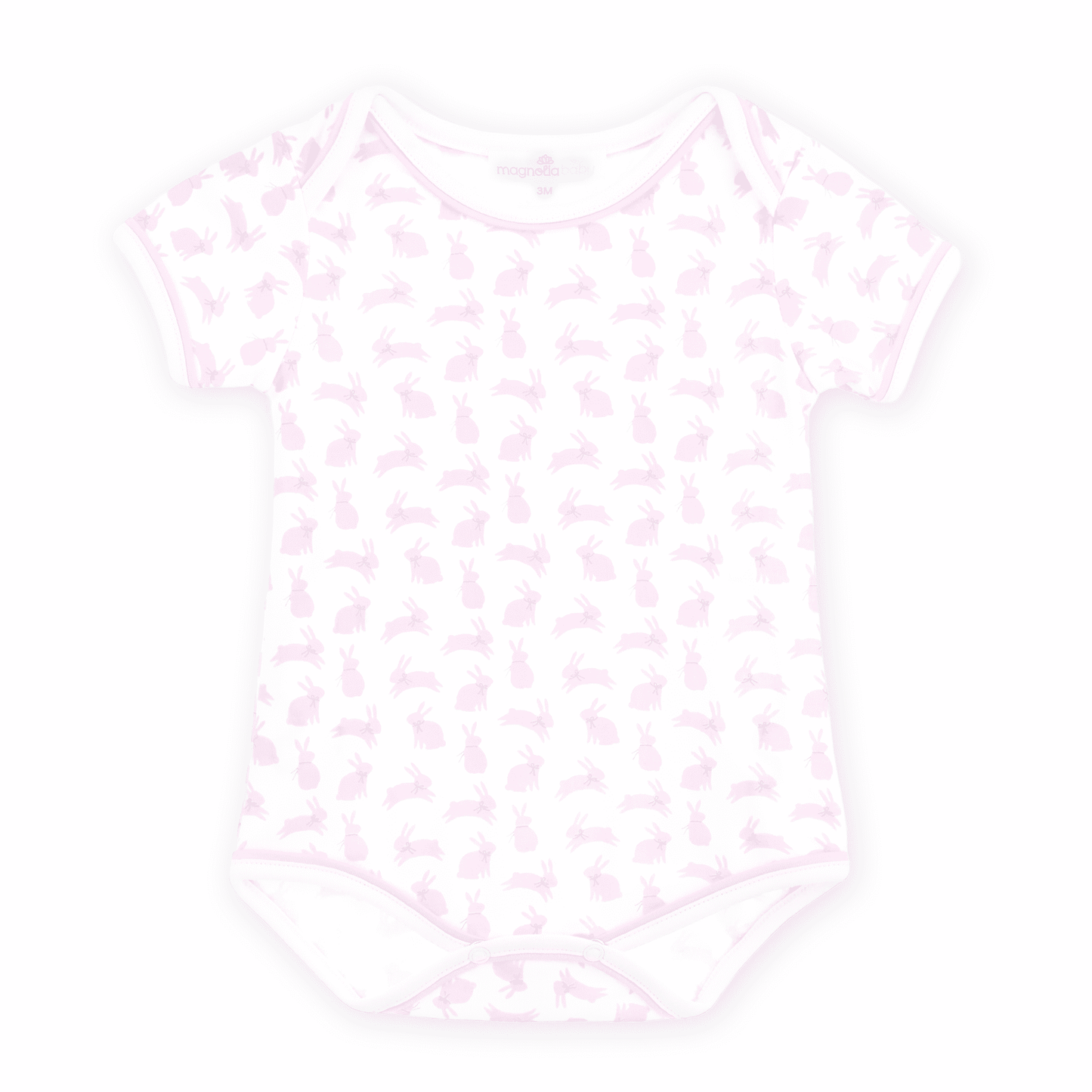 Leaping Bunnies Print Bodysuit - Pink - Magnolia BabyBodysuit