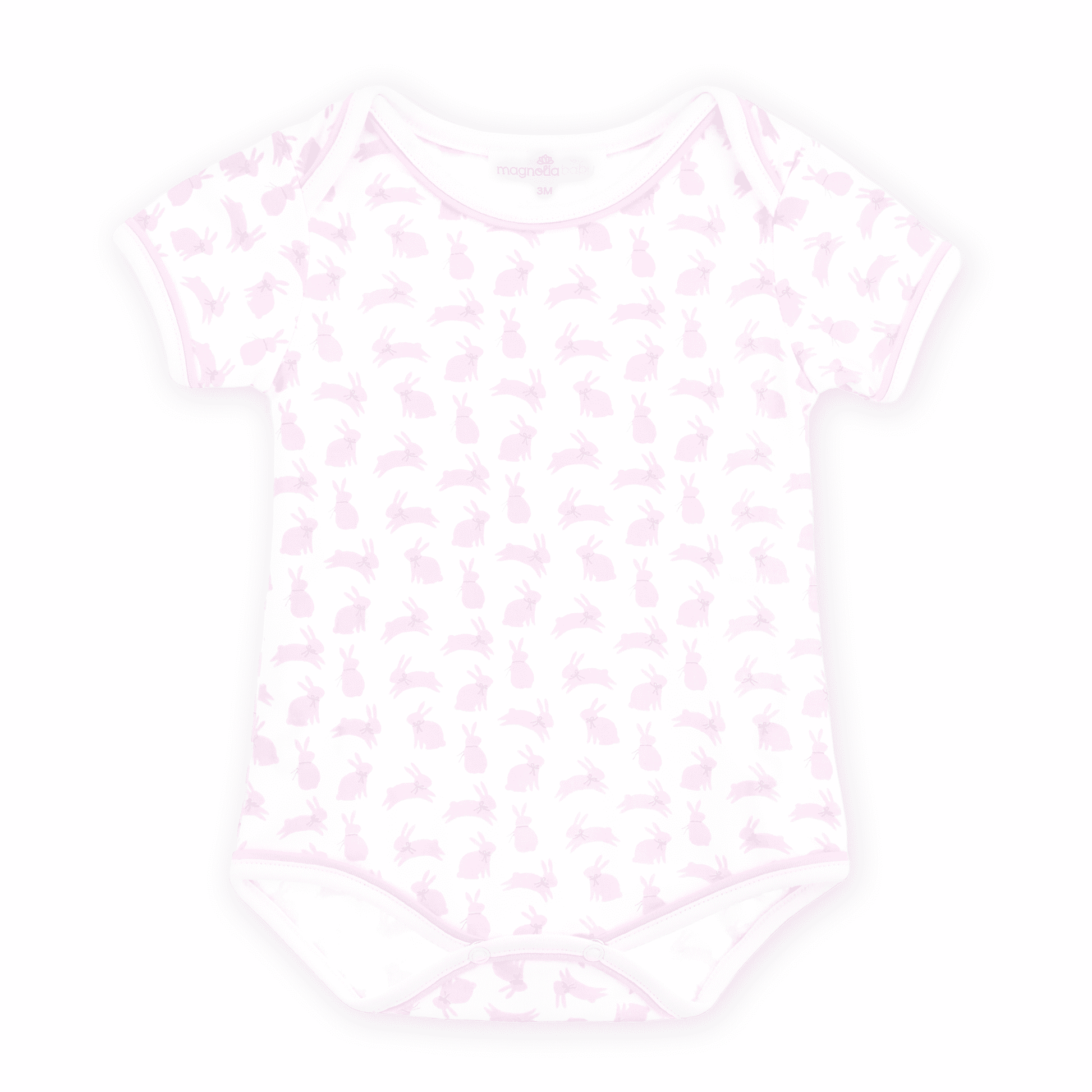 Leaping Bunnies Print Bodysuit - Pink - Magnolia BabyBodysuit