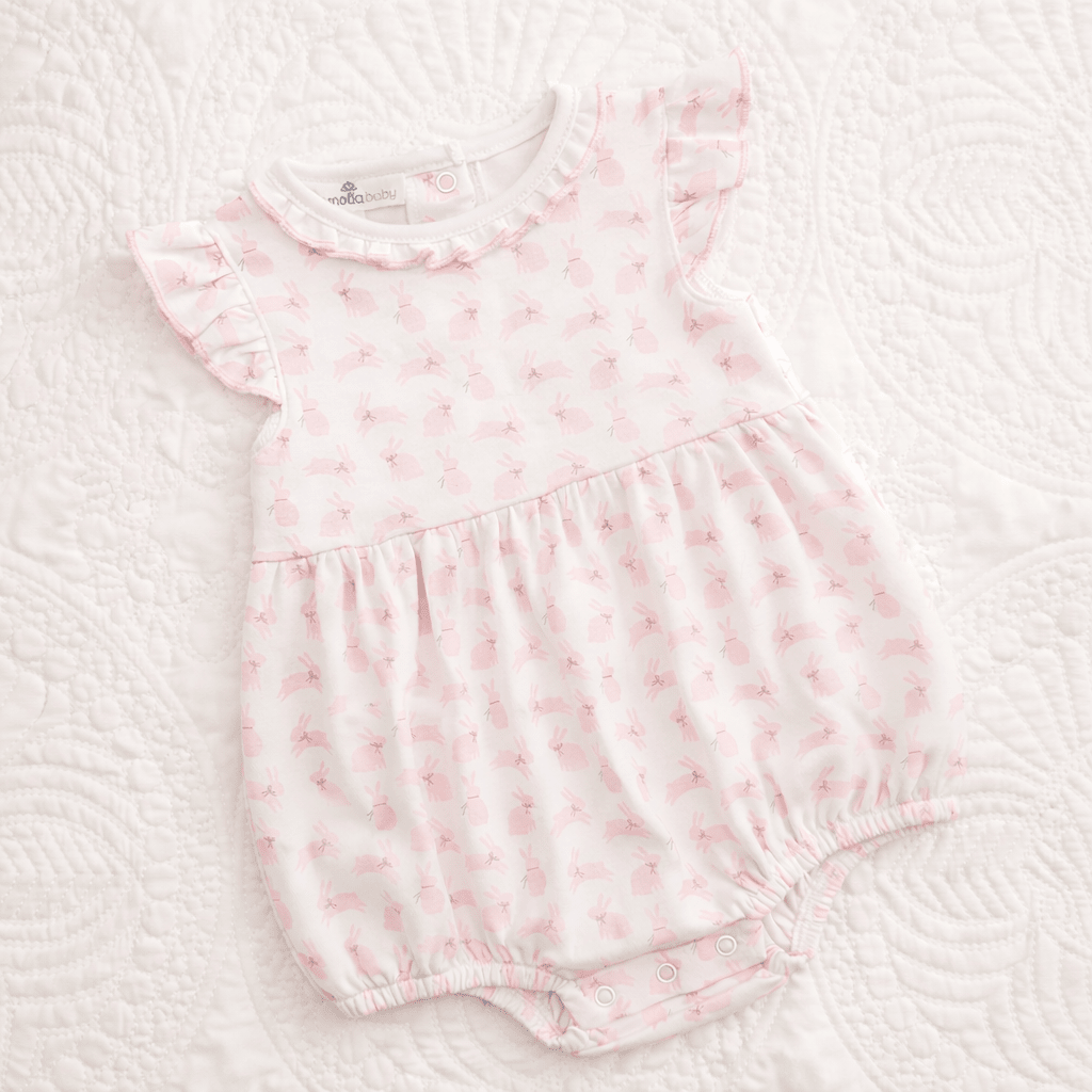 Leaping Bunnies Print Bubble - Pink - Magnolia BabyBubble