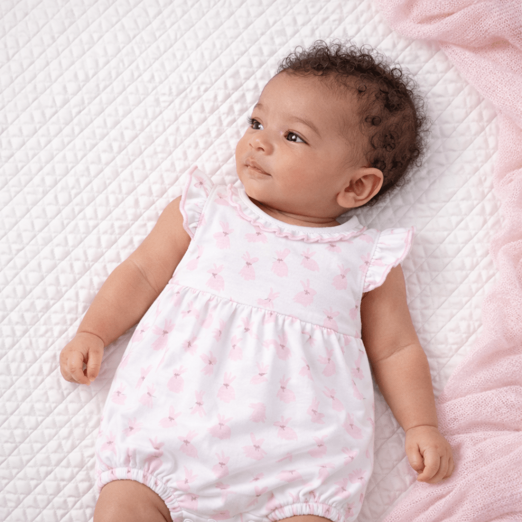 Leaping Bunnies Print Bubble - Pink - Magnolia BabyBubble