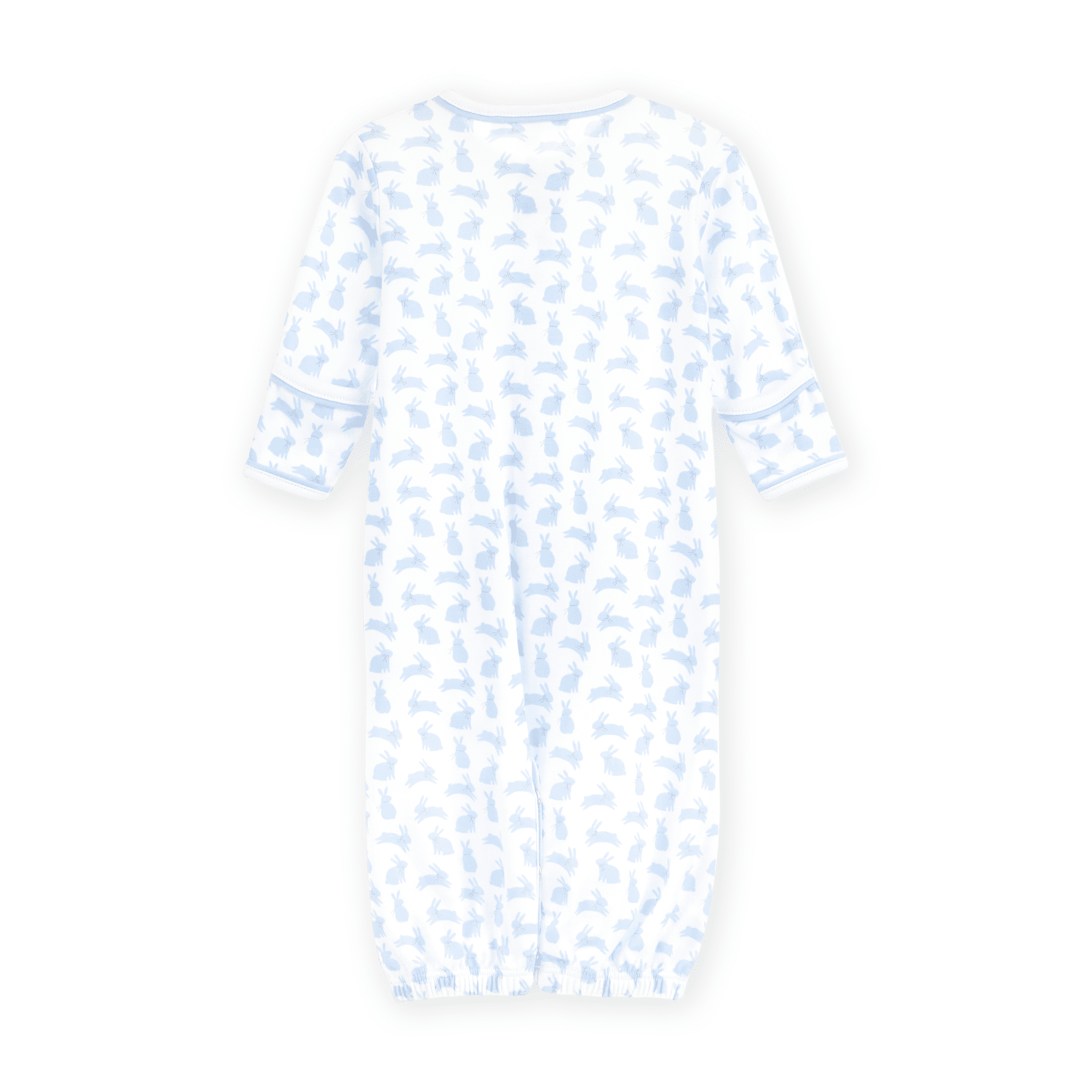 Leaping Bunnies Print Converter - Light Blue - Magnolia BabyConverter Gown