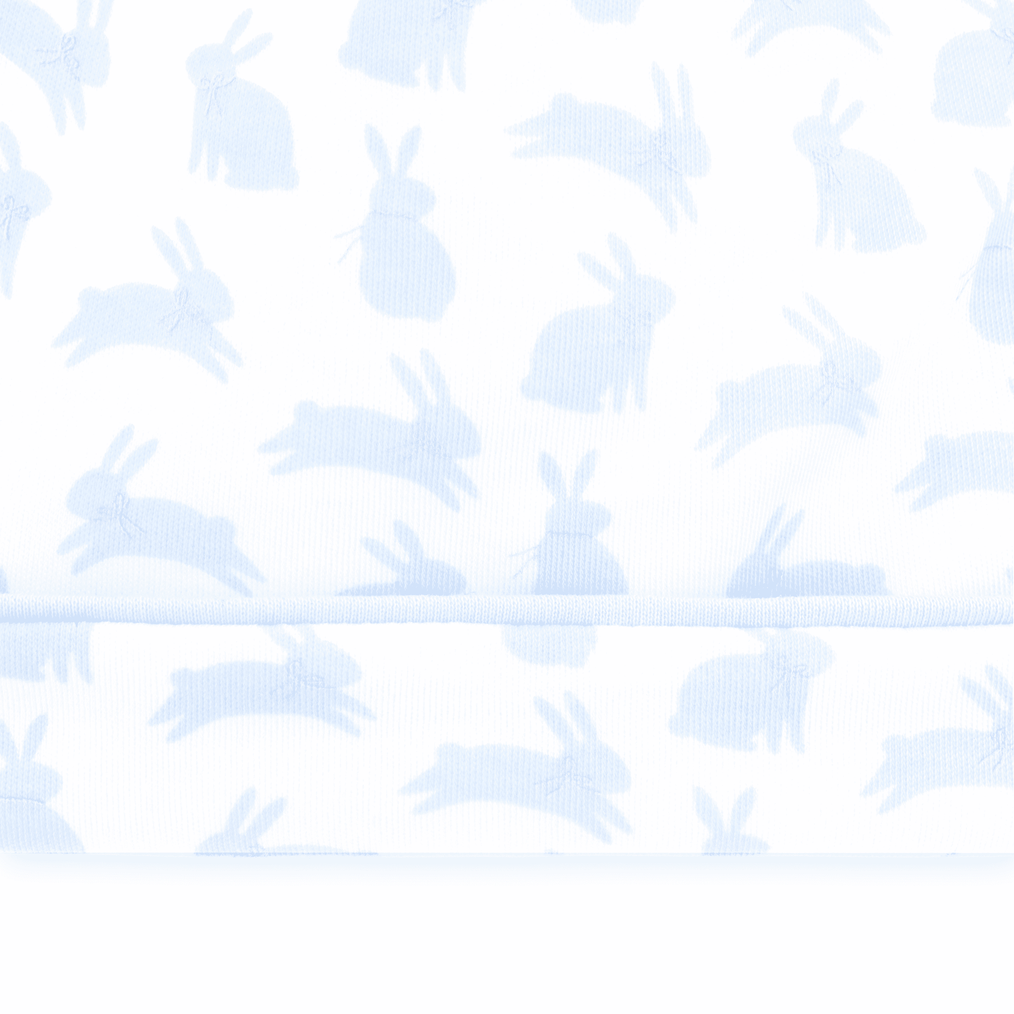 Leaping Bunnies Print Hat - Light Blue - Magnolia BabyHat