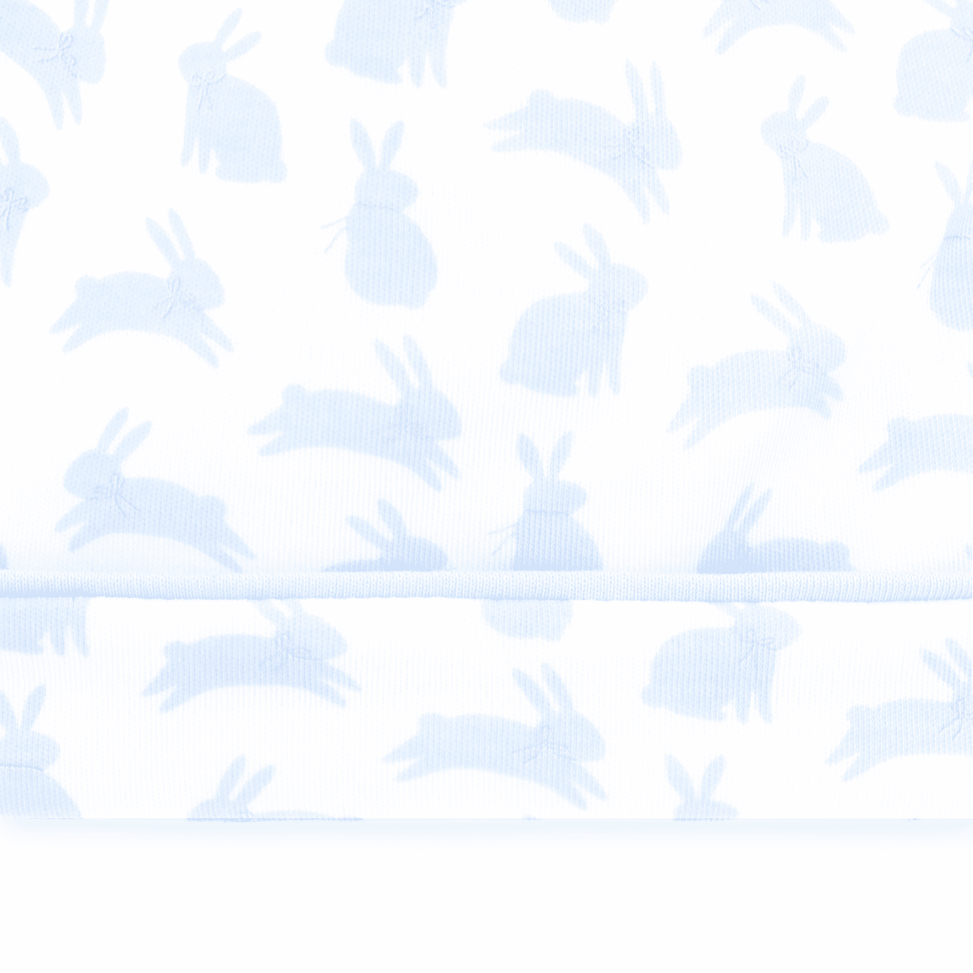 Leaping Bunnies Print Hat - Light Blue - Magnolia BabyHat