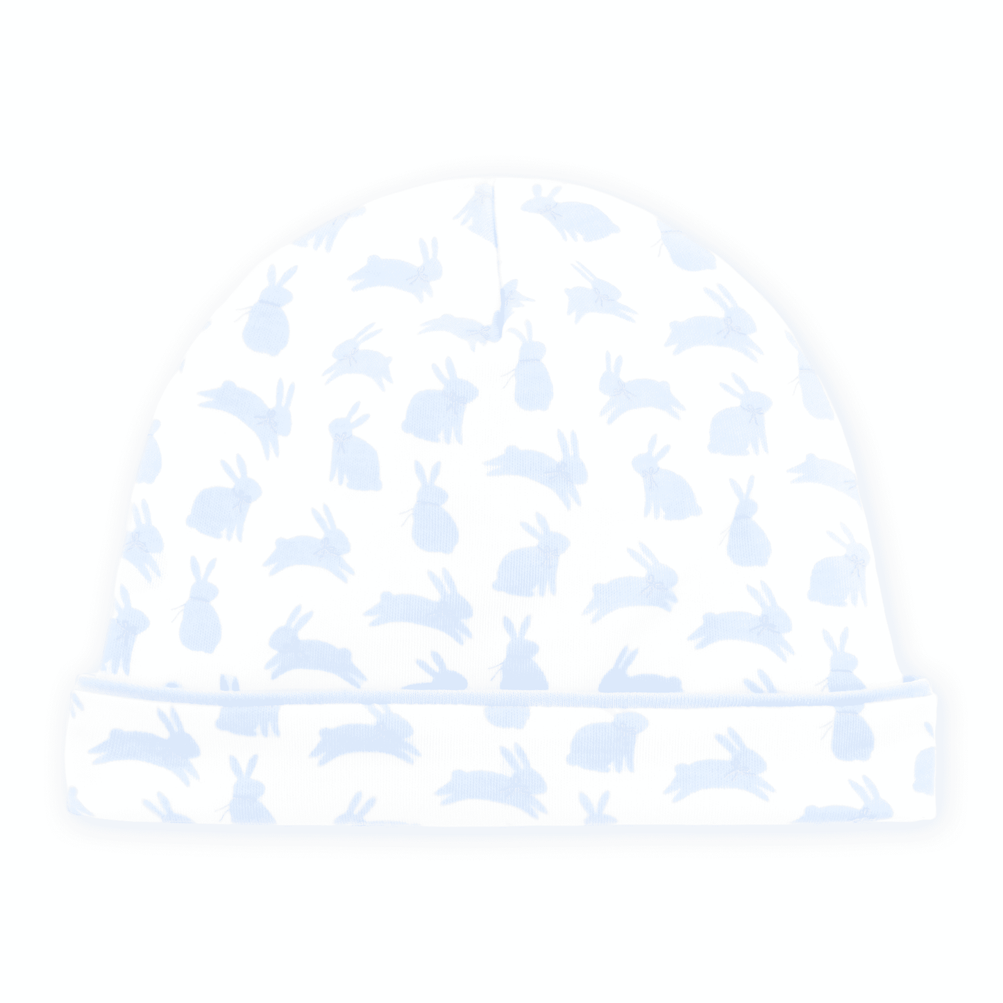 Leaping Bunnies Print Hat - Light Blue - Magnolia BabyHat