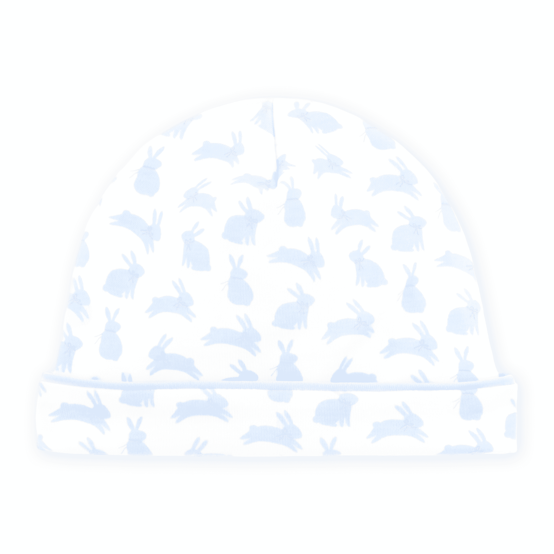 Leaping Bunnies Print Hat - Light Blue - Magnolia BabyHat
