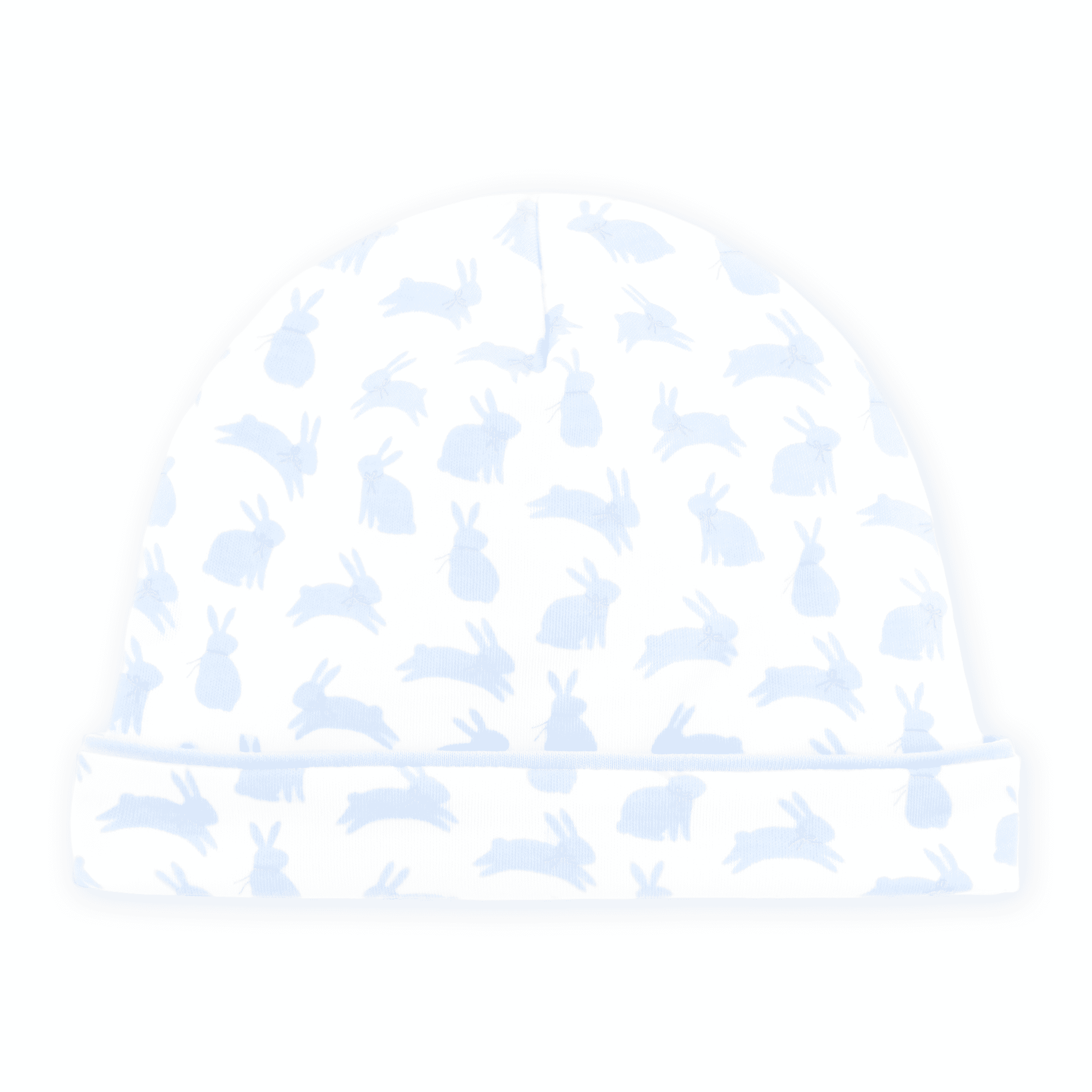 Leaping Bunnies Print Hat - Light Blue - Magnolia BabyHat
