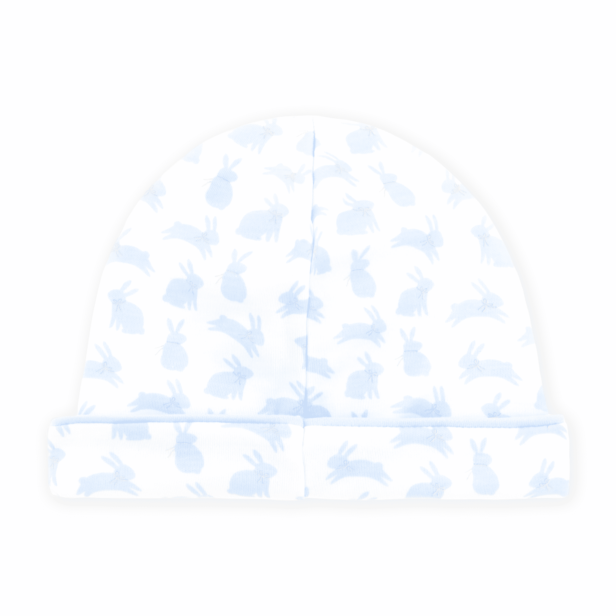 Leaping Bunnies Print Hat - Light Blue - Magnolia BabyHat