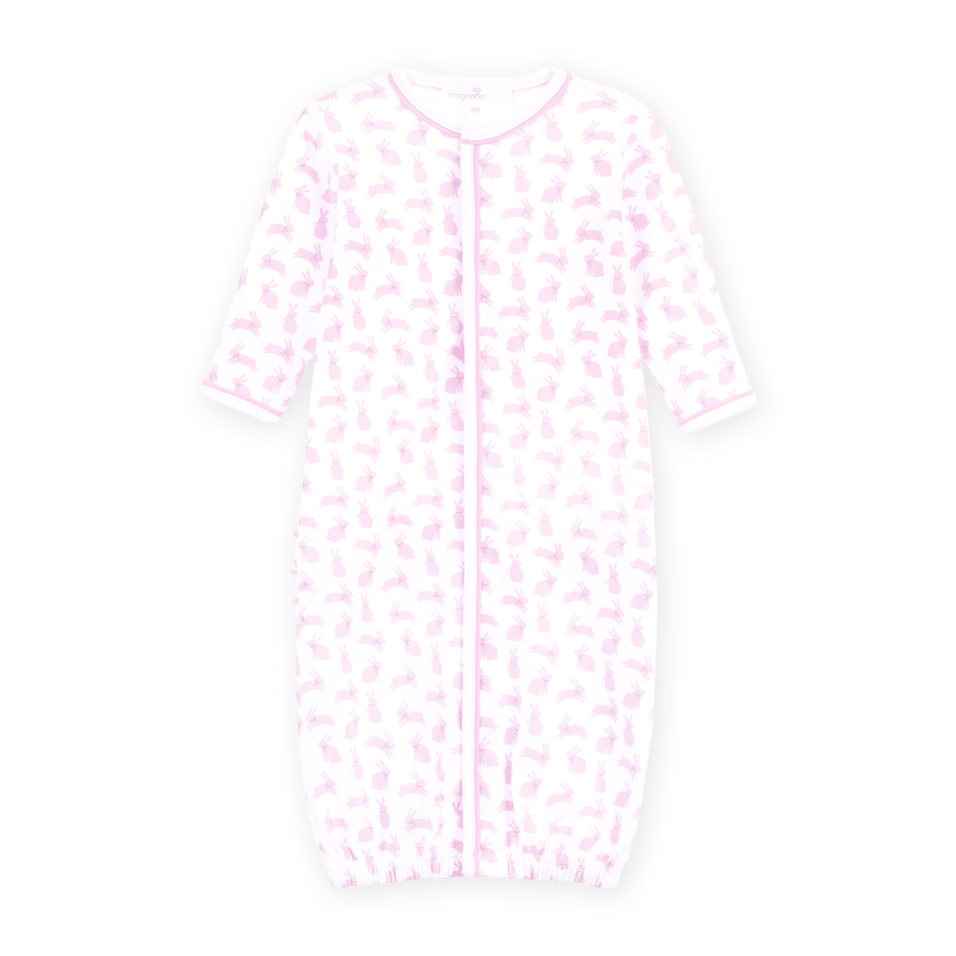 Magnolia Baby_Leaping Bunnies Print Ruffle Converter - Pink_1