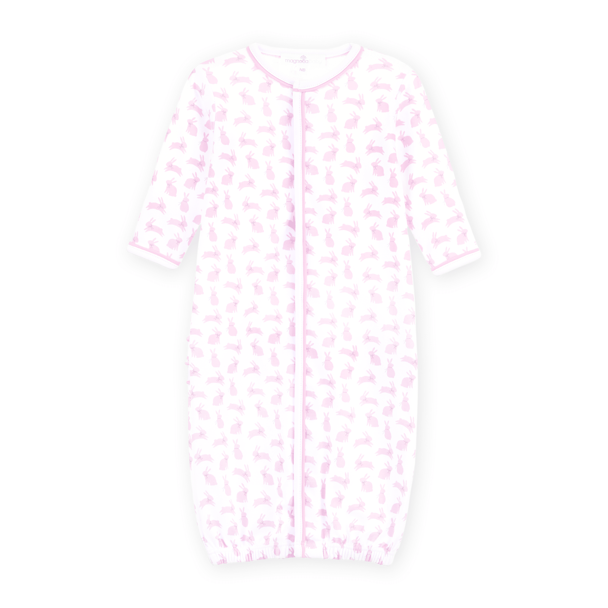 Magnolia Baby_Leaping Bunnies Print Ruffle Converter - Pink_1
