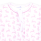 Magnolia Baby_Leaping Bunnies Print Ruffle Zip Footie - Pink_3