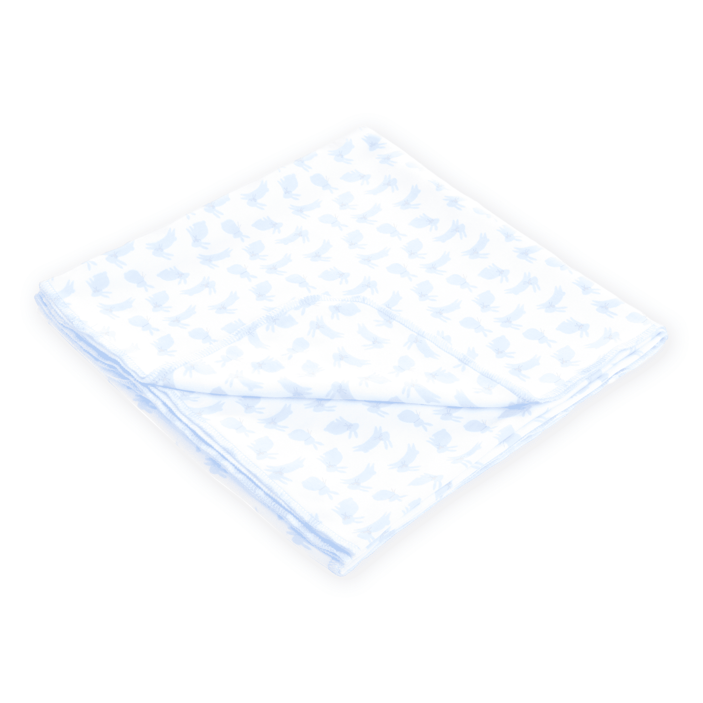 Leaping Bunnies Print Swaddle Blanket - Light Blue - Magnolia BabySwaddle Blanket