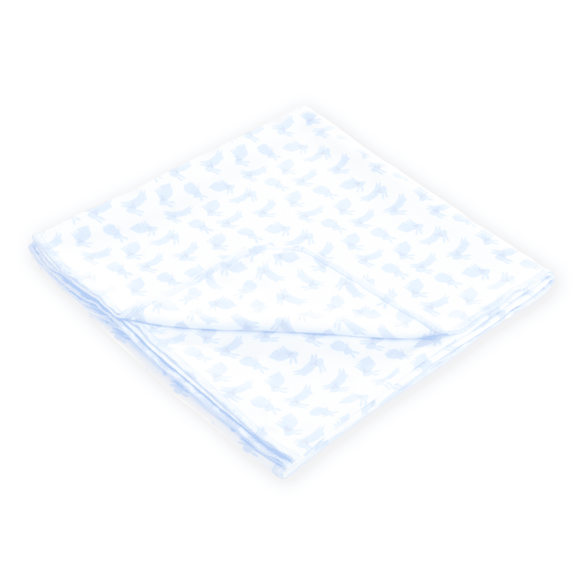 Leaping Bunnies Print Swaddle Blanket - Light Blue - Magnolia BabySwaddle Blanket