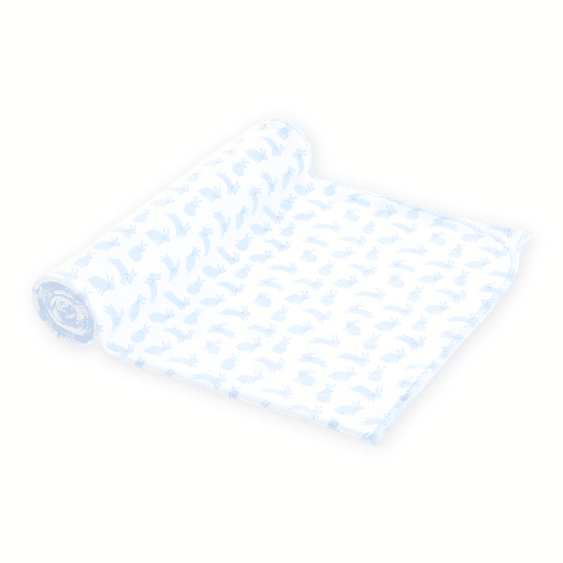 Leaping Bunnies Print Swaddle Blanket - Light Blue - Magnolia BabySwaddle Blanket