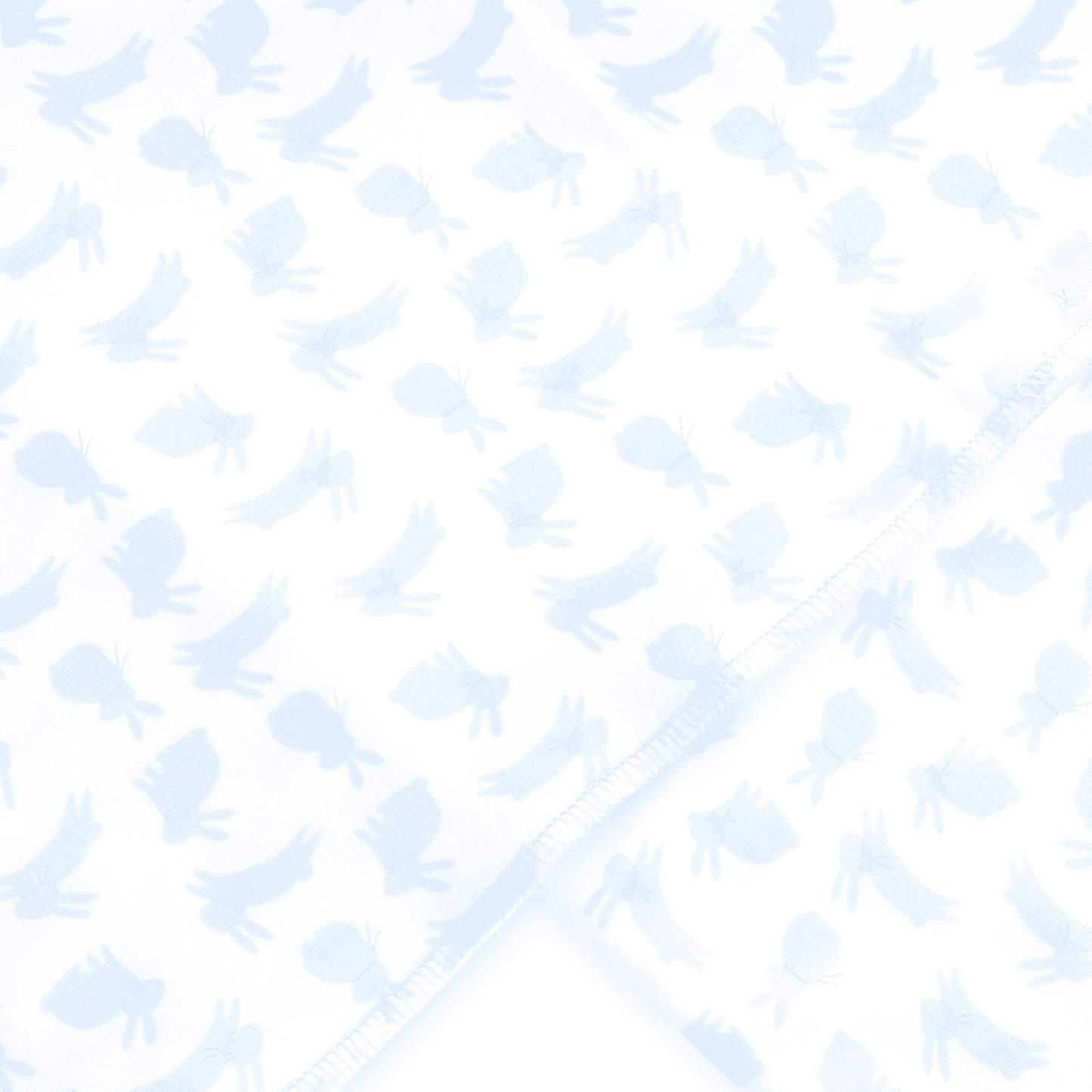 Leaping Bunnies Print Swaddle Blanket - Light Blue - Magnolia BabySwaddle Blanket