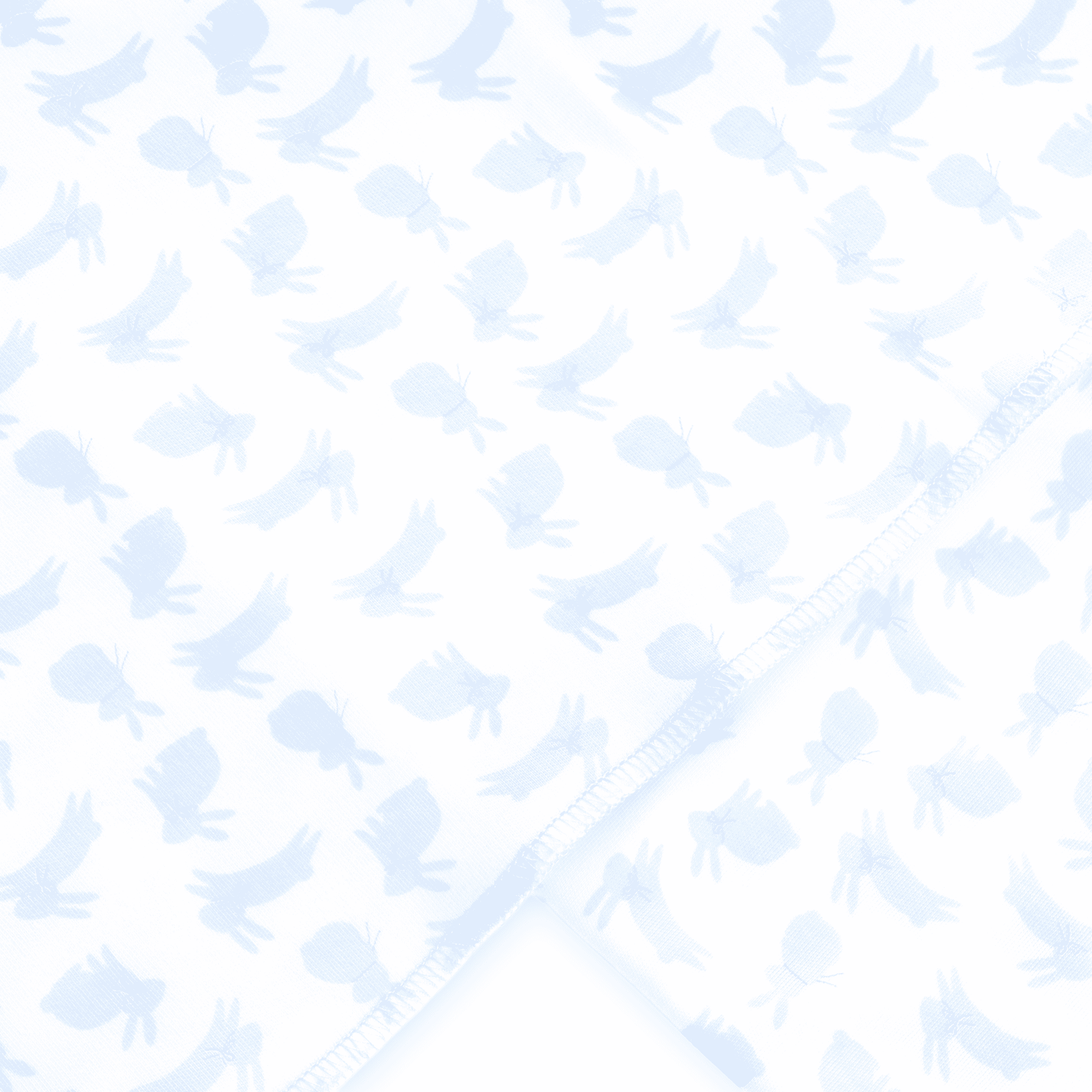 Leaping Bunnies Print Swaddle Blanket - Light Blue - Magnolia BabySwaddle Blanket