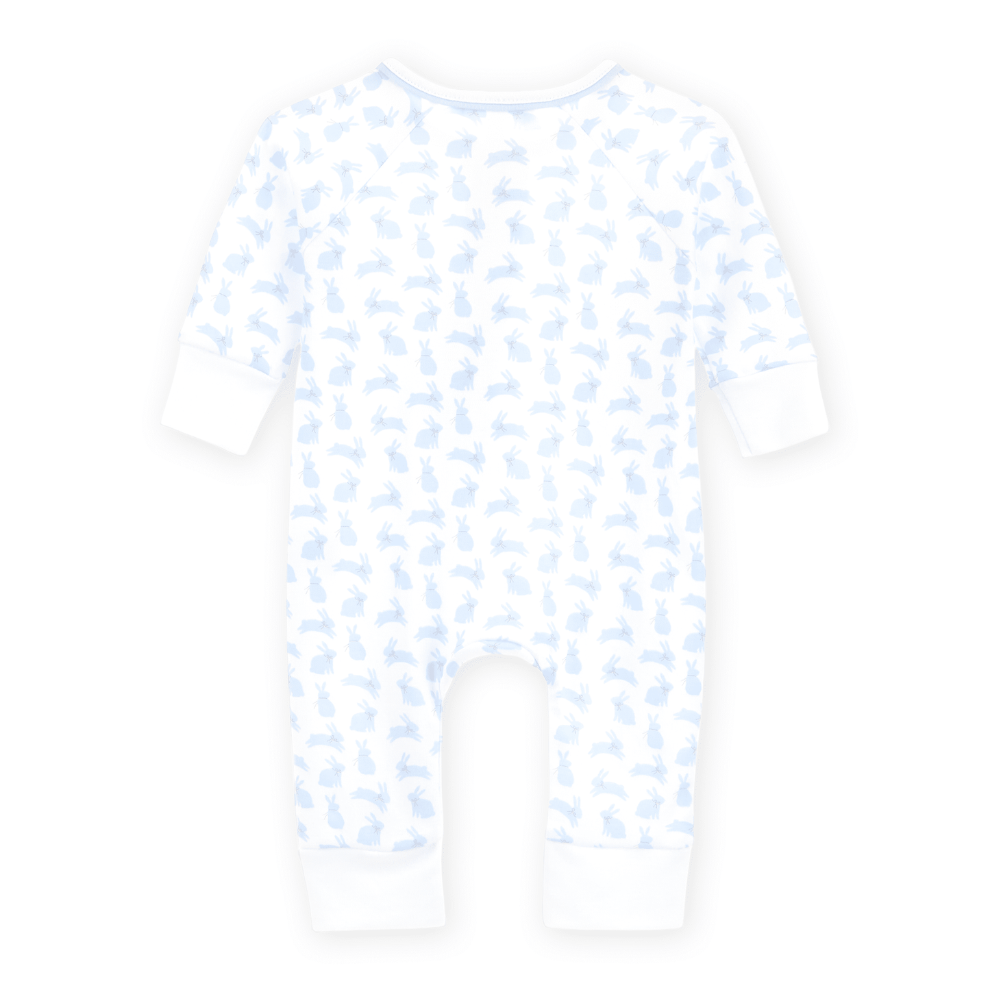 Magnolia Baby_Leaping Bunnies Print Zip Playsuit - Light Blue_2