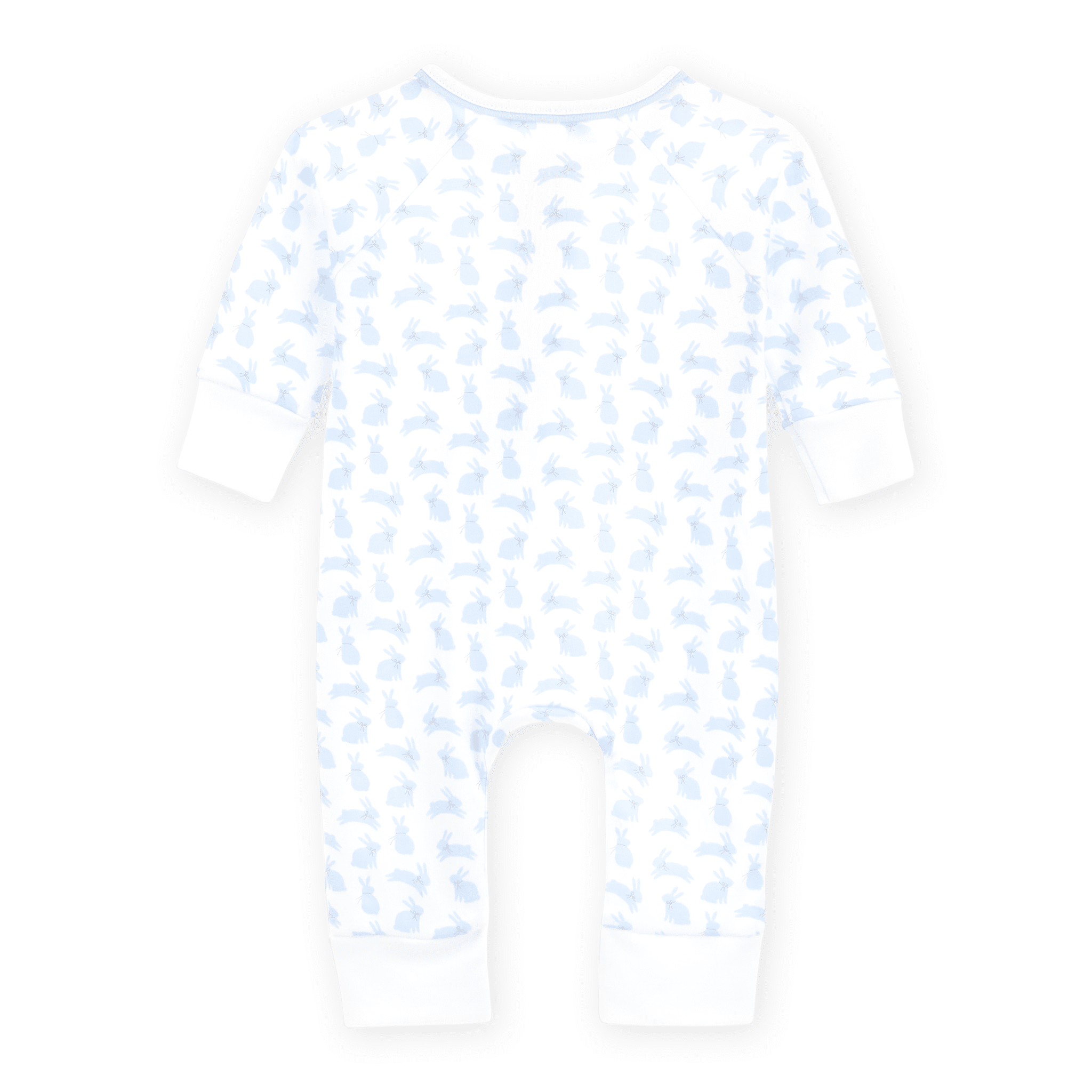 Magnolia Baby_Leaping Bunnies Print Zip Playsuit - Light Blue_2