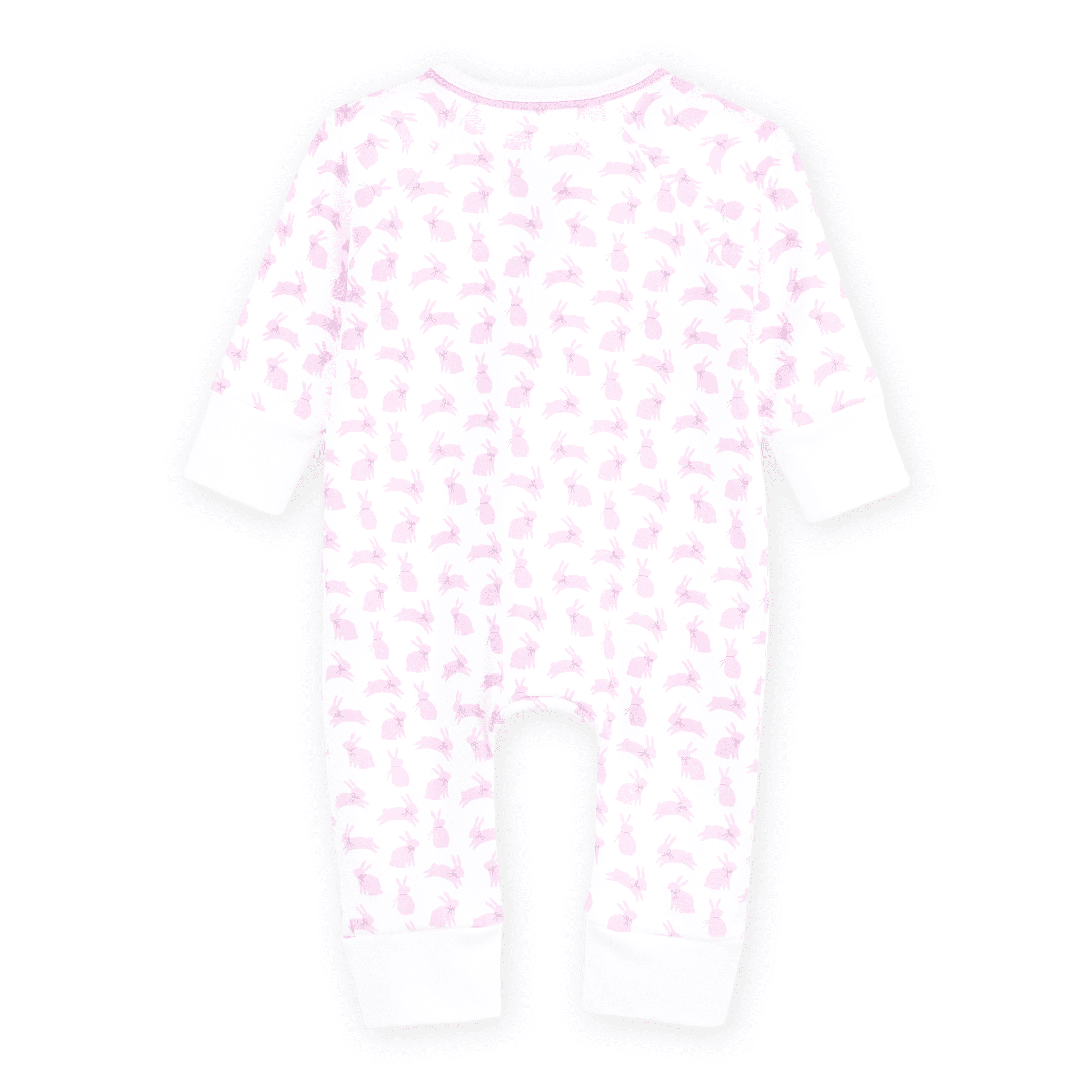 Leaping Bunnies Print Zip Playsuit - Pink - Magnolia BabyPlaysuit
