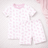 Leaping Bunnies Short Pajamas - Pink - Magnolia BabyShort Pajamas