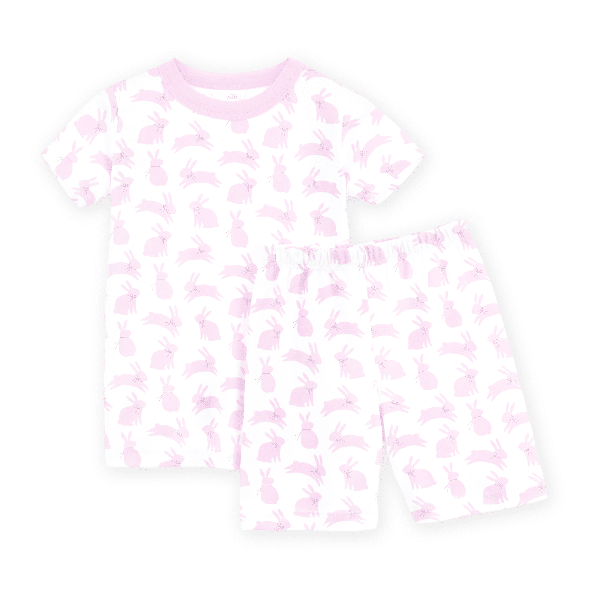 Leaping Bunnies Short Pajamas - Pink - Magnolia BabyShort Pajamas