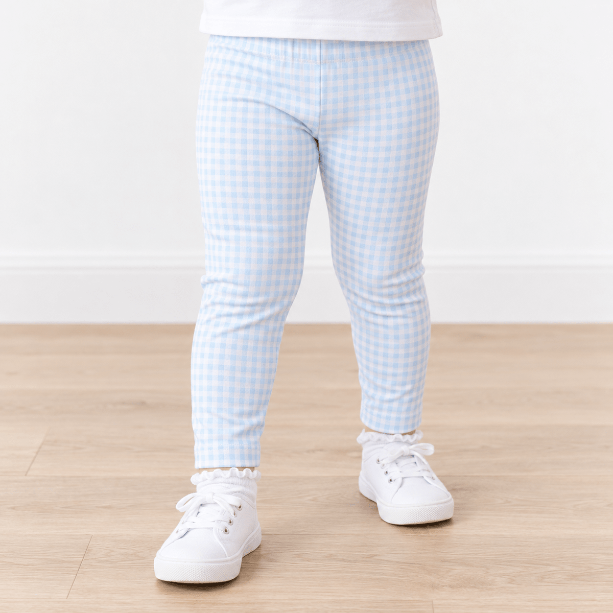 Magnolia Baby_Leggings - Light Blue Gingham Check_1