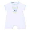 Lil' Bunny Applique Infant Blue Short Playsuit - Magnolia BabyShort Playsuit