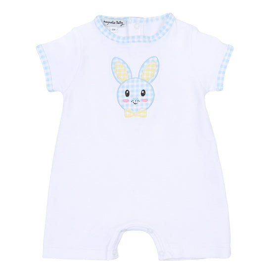 Lil' Bunny Applique Infant Blue Short Playsuit - Magnolia BabyShort Playsuit