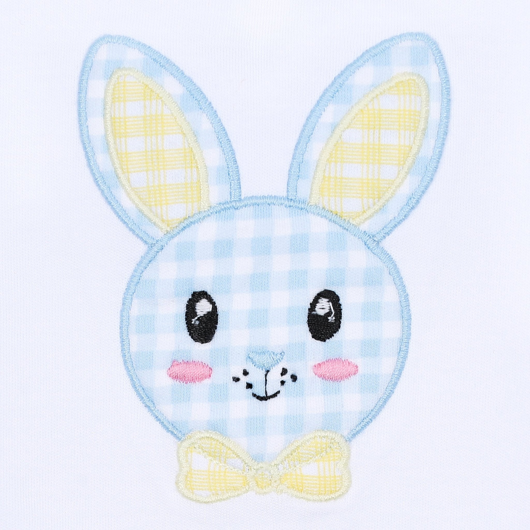 Lil' Bunny Applique Infant Blue Short Playsuit - Magnolia BabyShort Playsuit