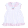 Lil' Bunny Applique Infant/Toddler Collared Dress- Pink - Magnolia BabyDress