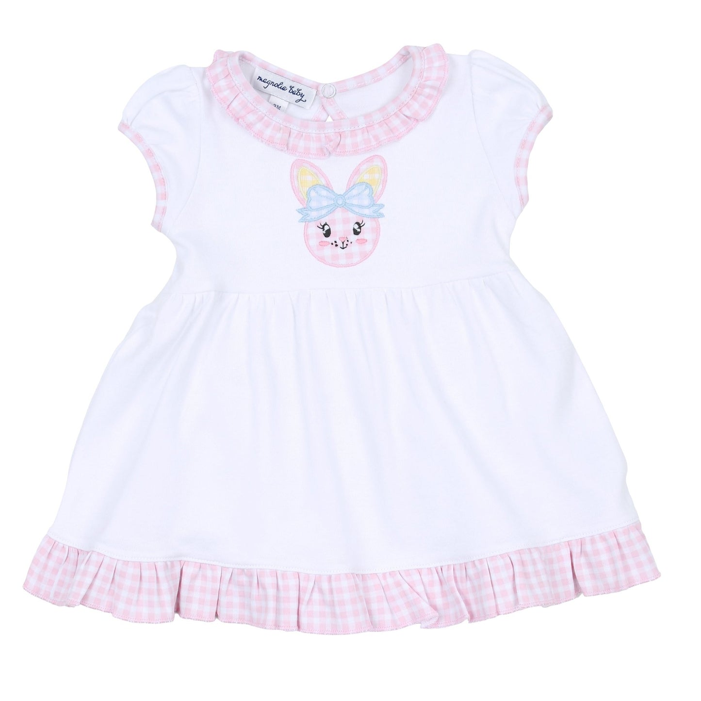 Lil' Bunny Applique Infant/Toddler Dress - Pink - Magnolia BabyDress