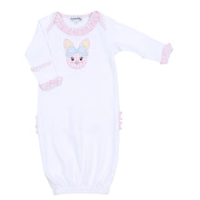  Lil' Bunny Applique Ruffle Lap Gown - Pink - Magnolia BabyGown