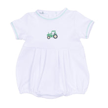  Lil' Green Tractor Embroidered Bubble - Magnolia BabyBubble