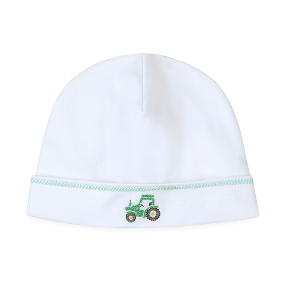 Lil' Green Tractor Embroidered Hat - Magnolia BabyHat