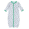 Lil' Green Tractor Print Converter - Magnolia BabyConverter Gown