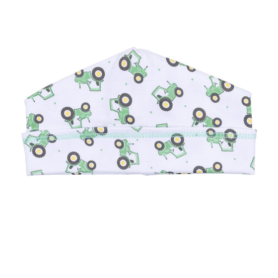Lil' Green Tractor Print Hat - Magnolia BabyHat