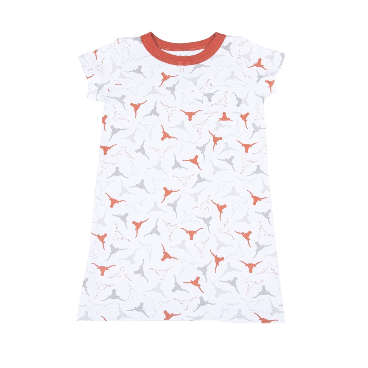 Lil' Longhorn Girl's Short Sleeve Nightdress - Magnolia BabyNightdress