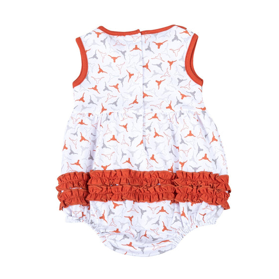 Lil' Longhorn Print Ruffle Bubble - Magnolia BabyBubble