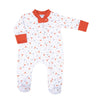 Lil' Longhorn Print Zip Footie - Magnolia BabyFootie