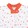 Lil' Longhorn Print Zip Footie - Magnolia BabyFootie