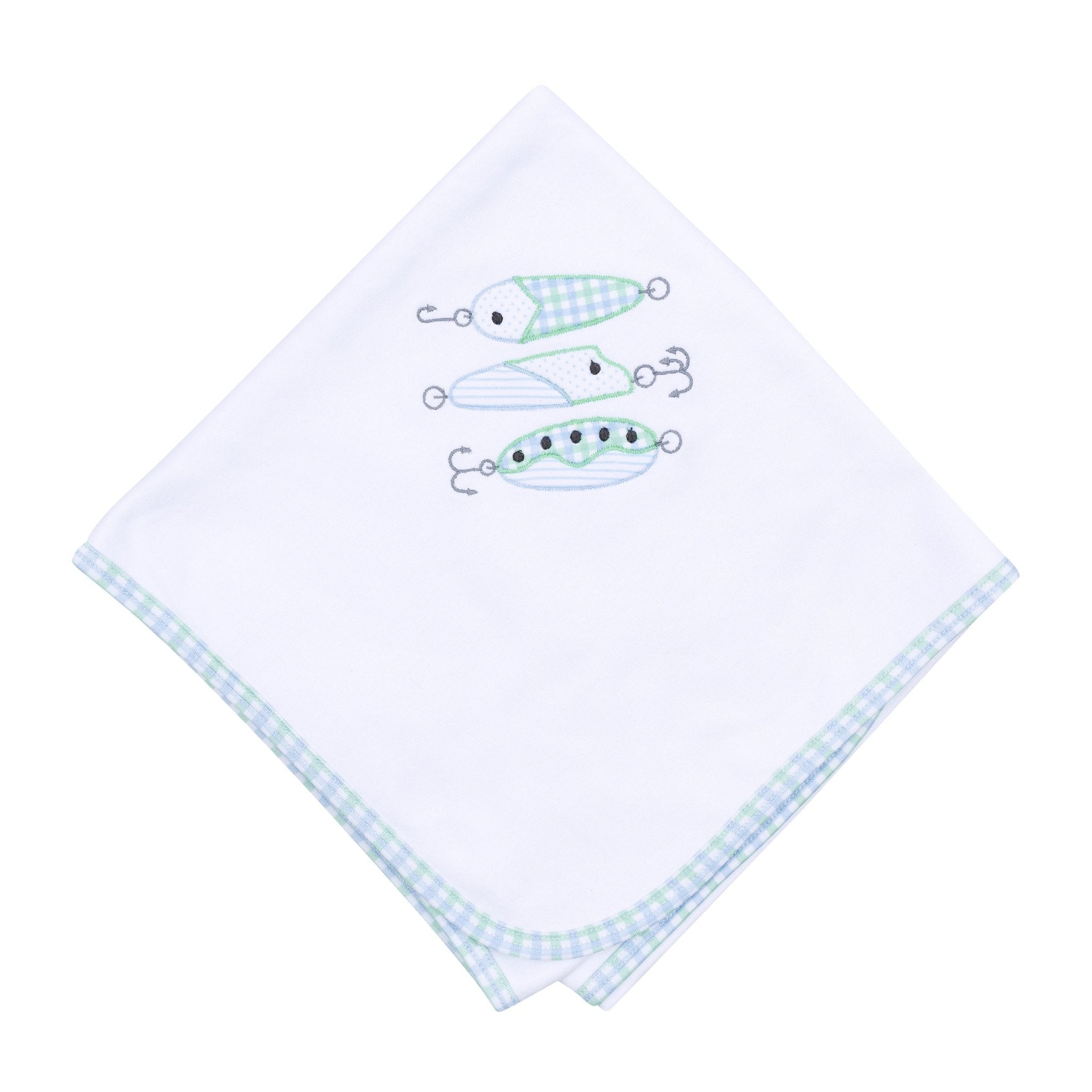Lil' Lures Applique Receiving Blanket - Magnolia BabyReceiving Blanket