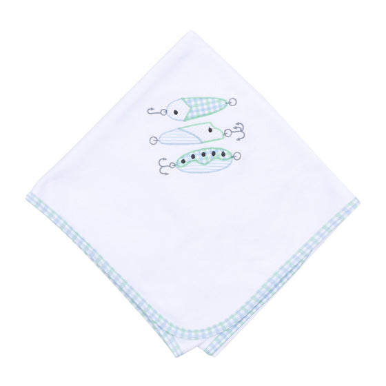 Lil' Lures Applique Receiving Blanket - Magnolia BabyReceiving Blanket